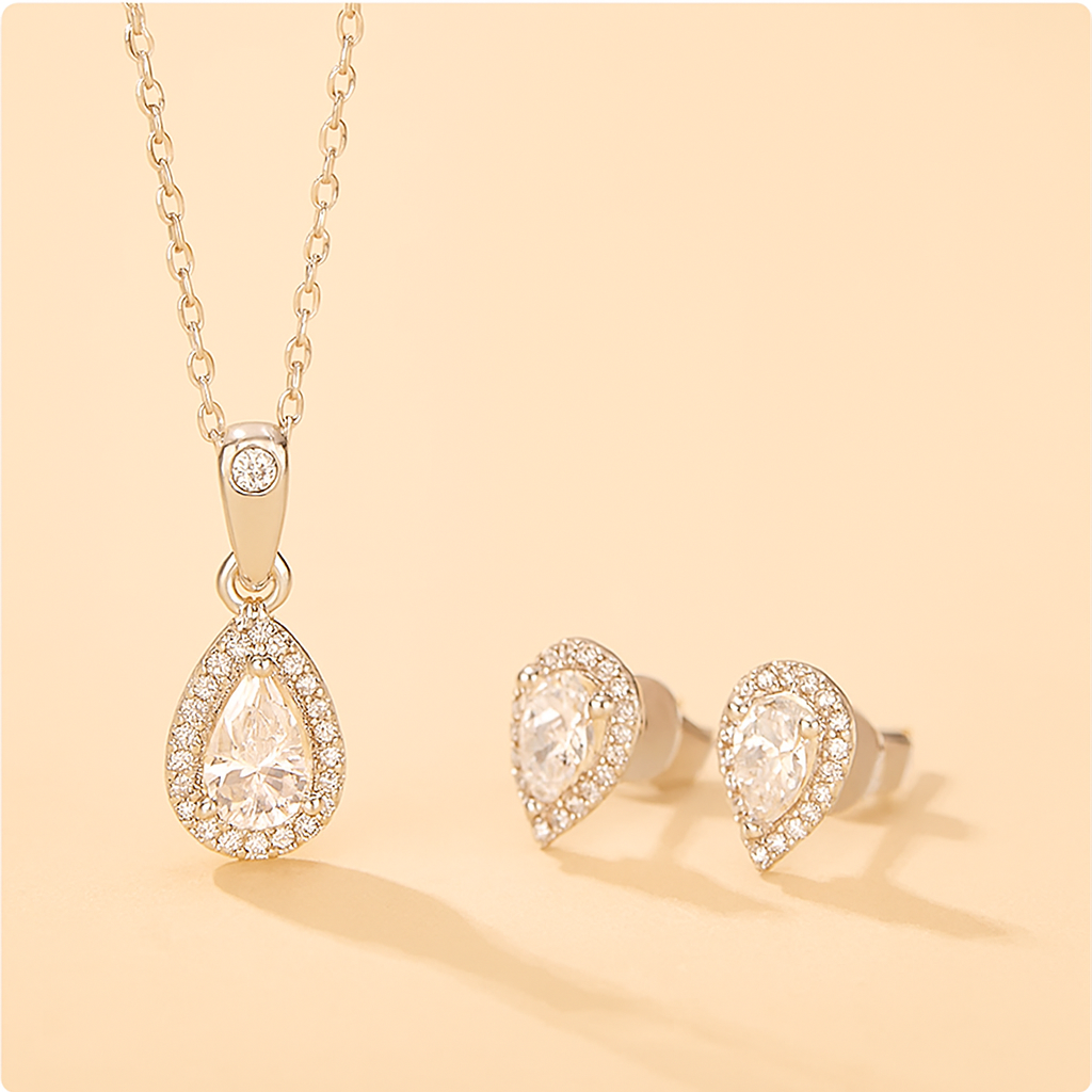 925 Silber Luméa Drop - Schmuckset