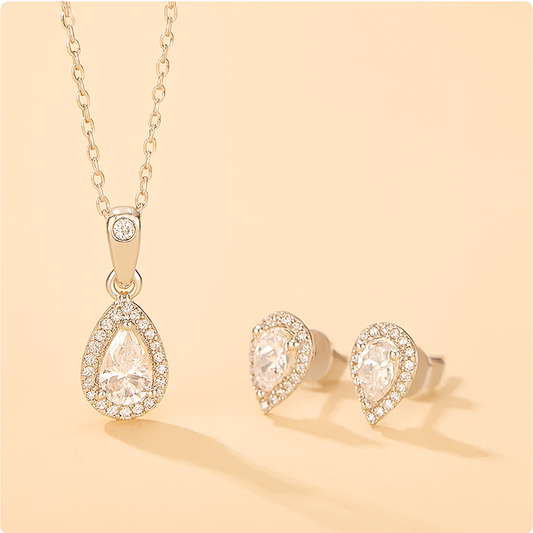 925 Silber Luméa Drop - Schmuckset